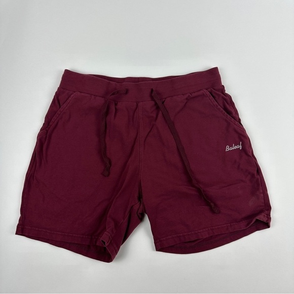 Baleaf Athletic Shorts Womens Medium Burgundy Red - Picture 1 of 7